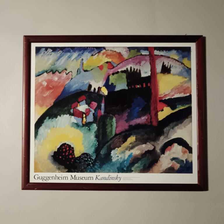 Stampa Artistica del Quadro "Landscape with Factory Chimney" di Kandinsky (1910) - Guggenheim Museum - antiquer.it